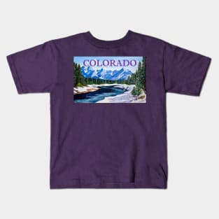 Colorado mountains Kids T-Shirt